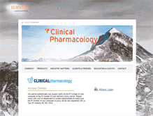 Tablet Screenshot of clinicalpharmacology-ip.com